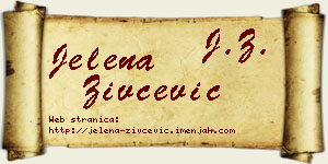Jelena Živčević vizit kartica